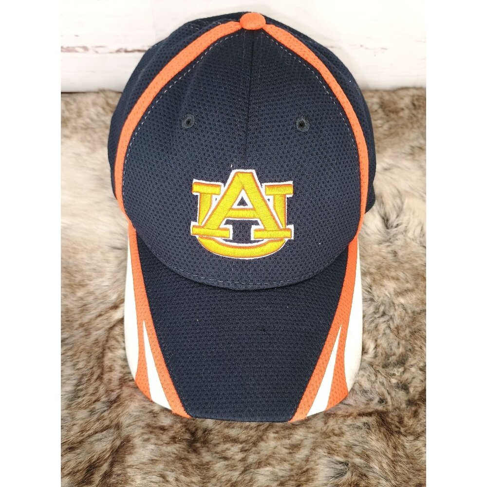 Auburn Tigers New Era 39Thirty War Eagle Stretch Fit Hat Medium-Large Navy & Ora